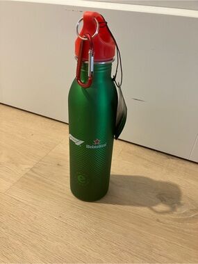 Heineken Official F1 Racing Sports Stainless Steel Water Bottle with Red Cap